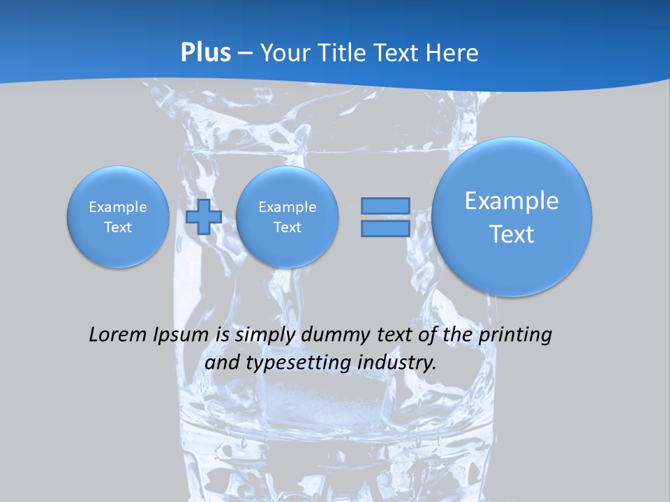 Natural Glass Thirst PowerPoint Template