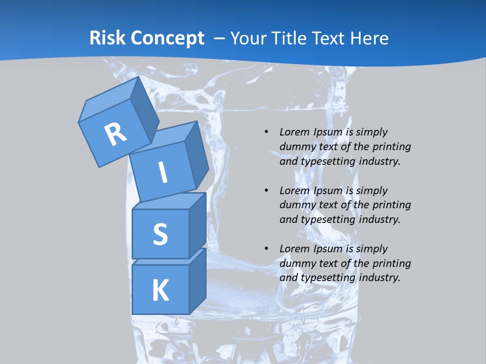 Natural Glass Thirst PowerPoint Template