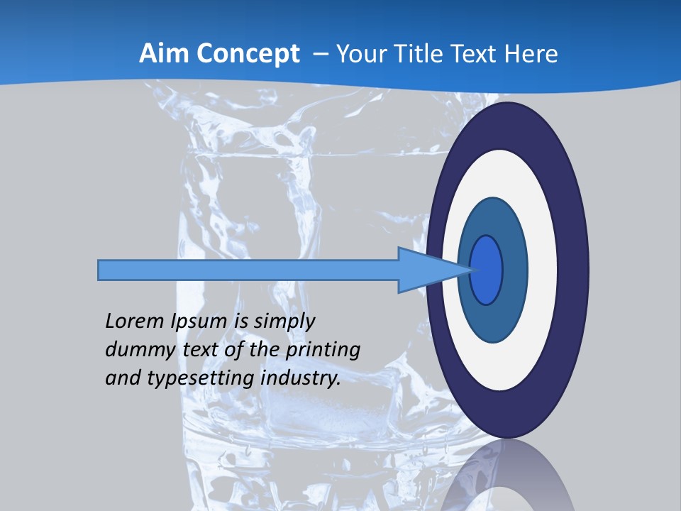 Natural Glass Thirst PowerPoint Template