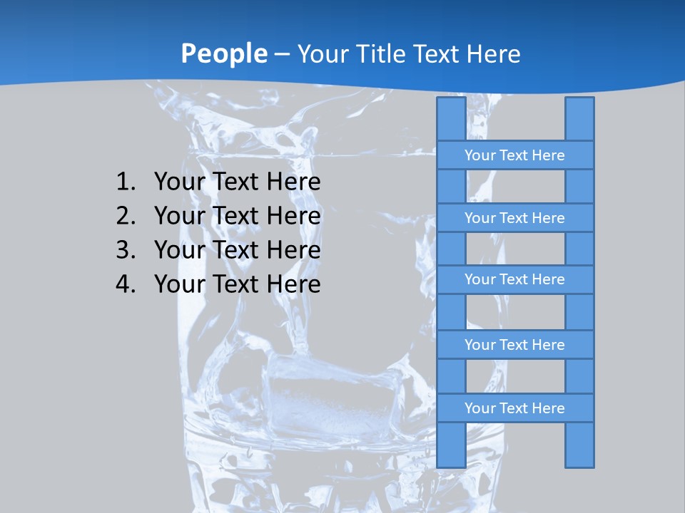 Natural Glass Thirst PowerPoint Template