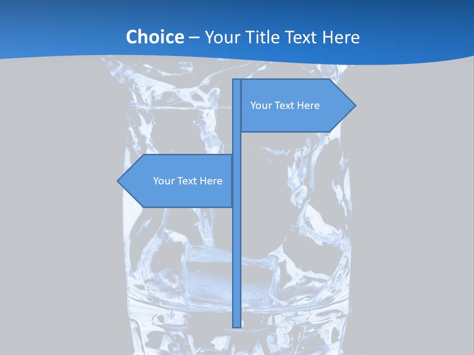 Natural Glass Thirst PowerPoint Template