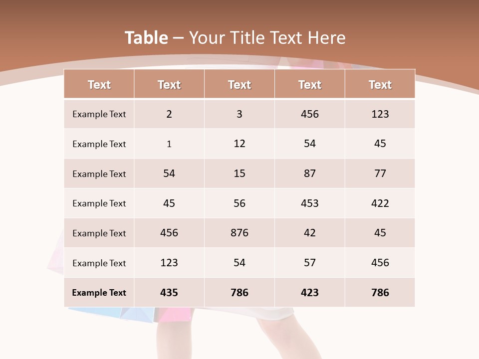 A Woman In A White Dress Holding Shopping Bags PowerPoint Template