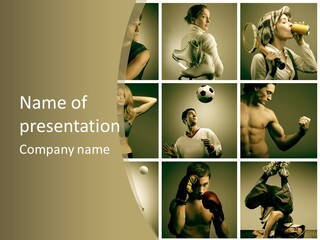 Boy Young Fitness PowerPoint Template