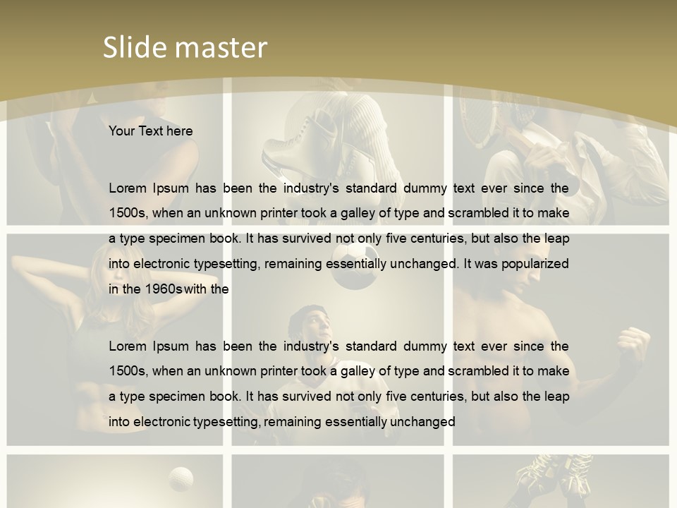 Boy Young Fitness PowerPoint Template