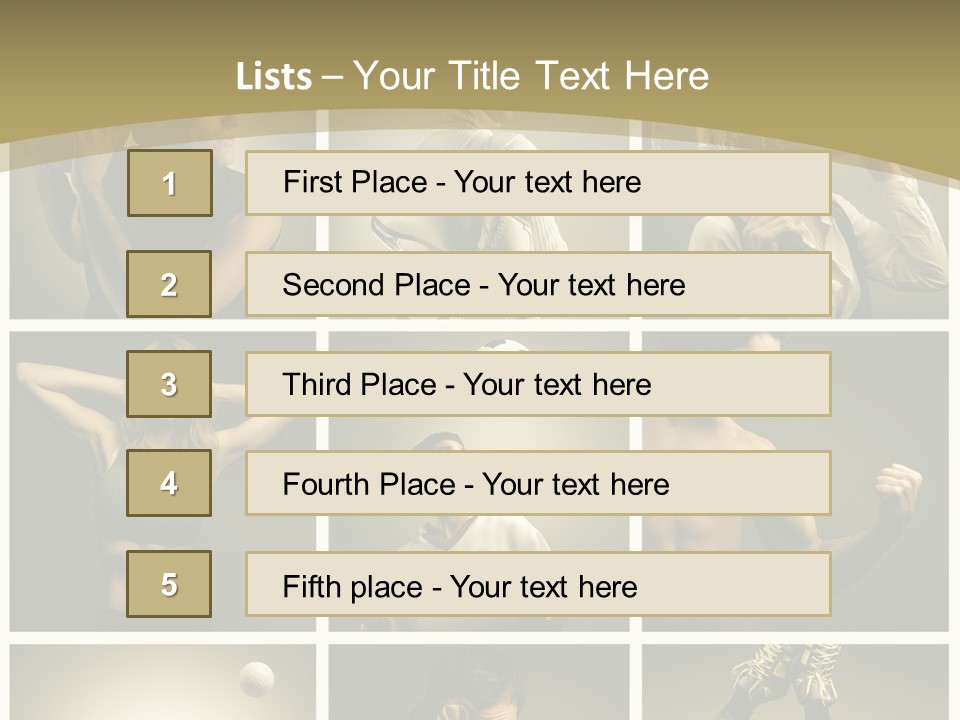 Boy Young Fitness PowerPoint Template
