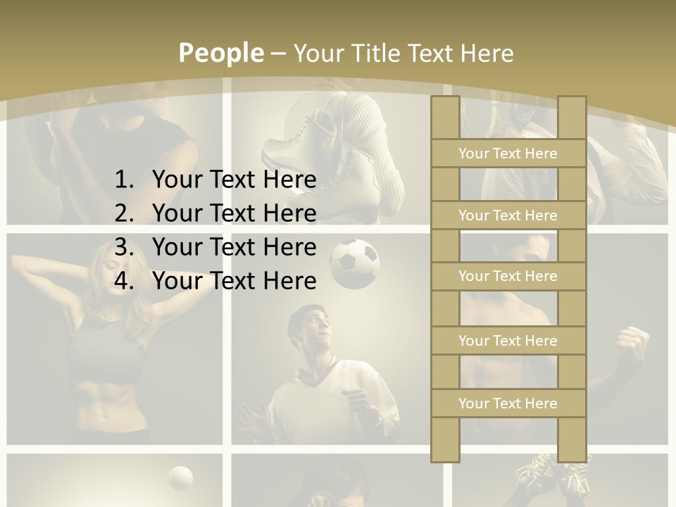 Boy Young Fitness PowerPoint Template