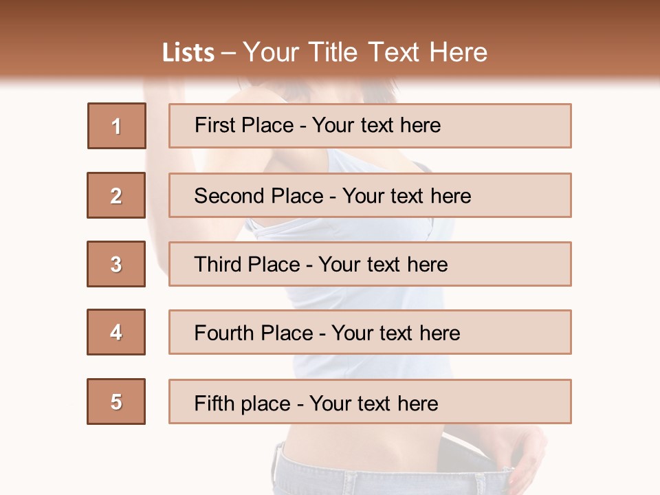 Stomach Happy Lost PowerPoint Template