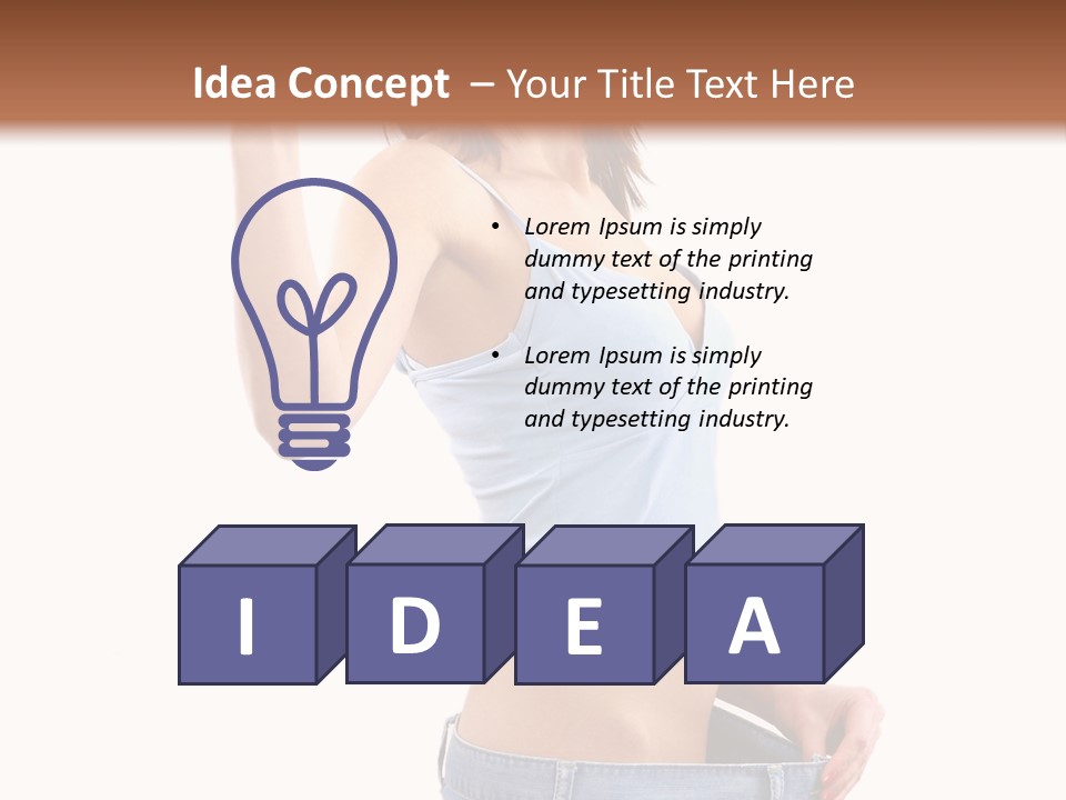 Stomach Happy Lost PowerPoint Template