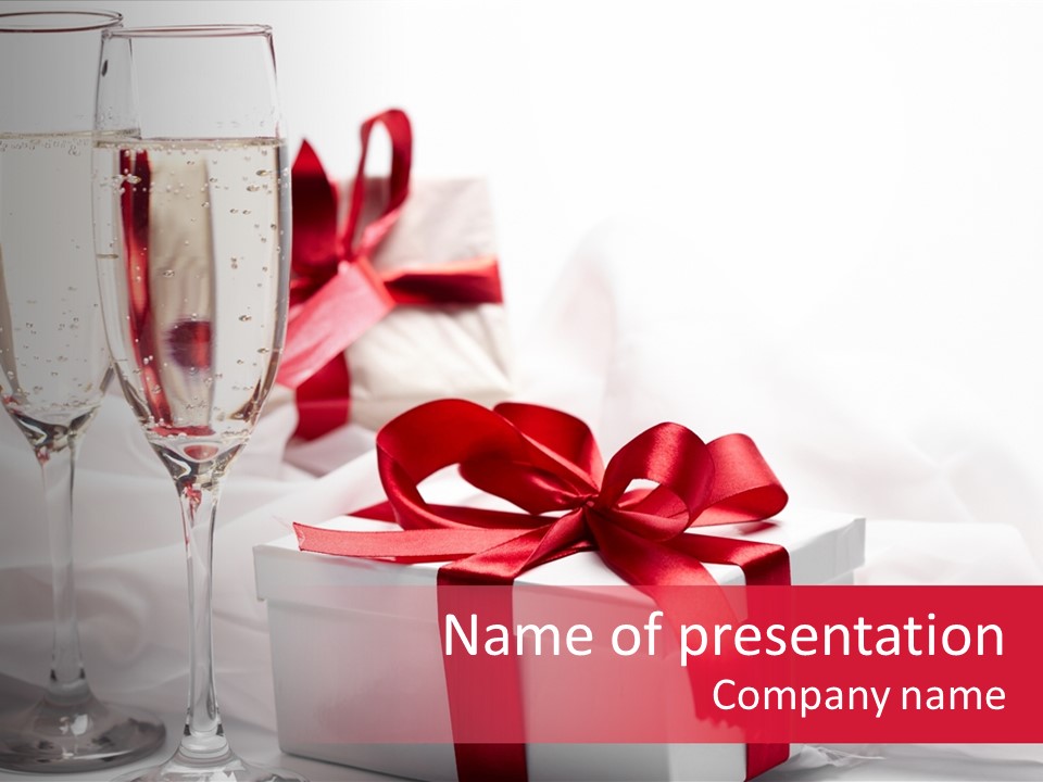 Bow Paper Object PowerPoint Template