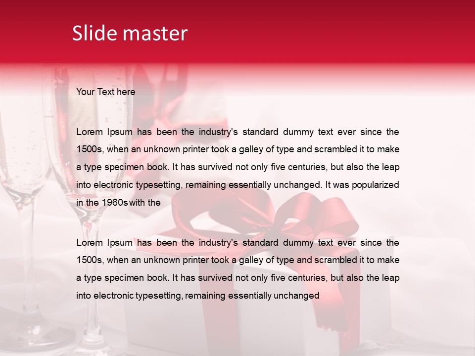 Bow Paper Object PowerPoint Template