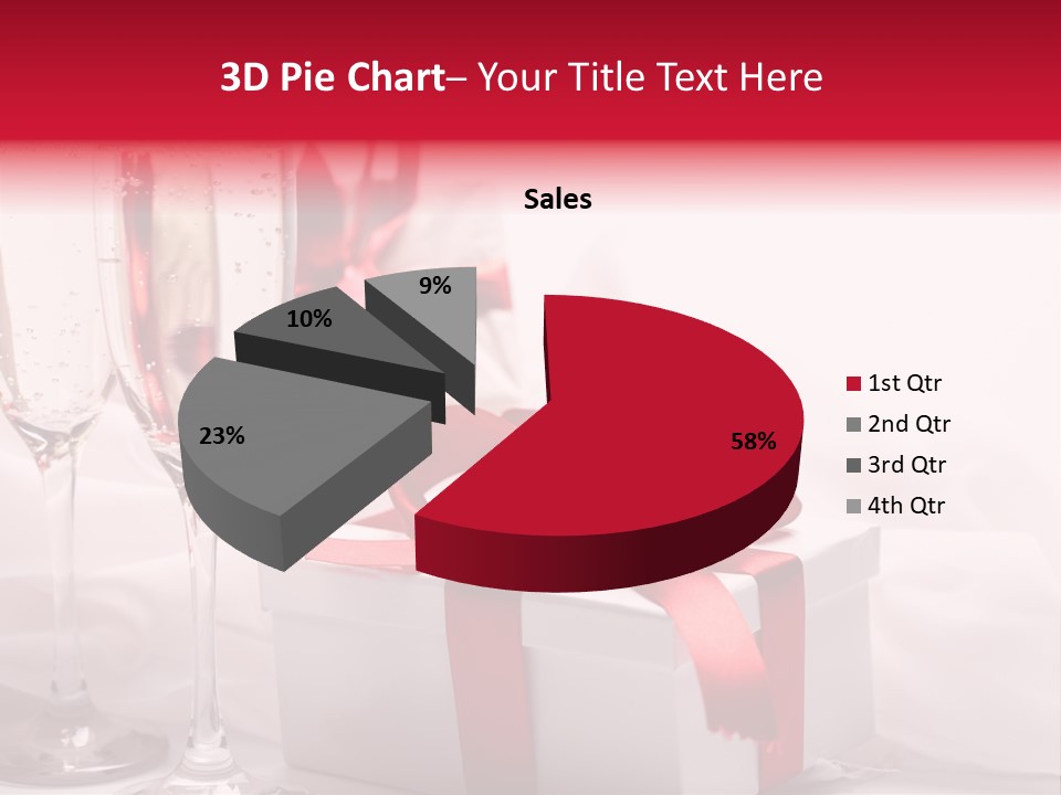 Bow Paper Object PowerPoint Template