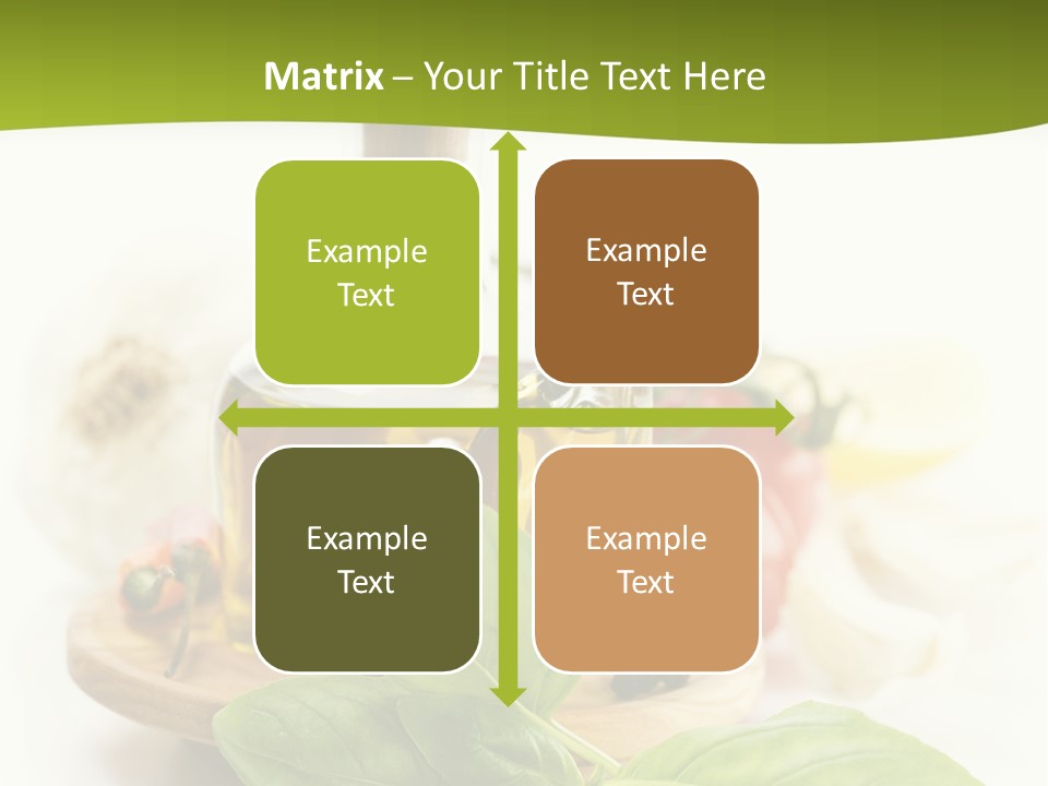 Kitchen Olive Tomato PowerPoint Template