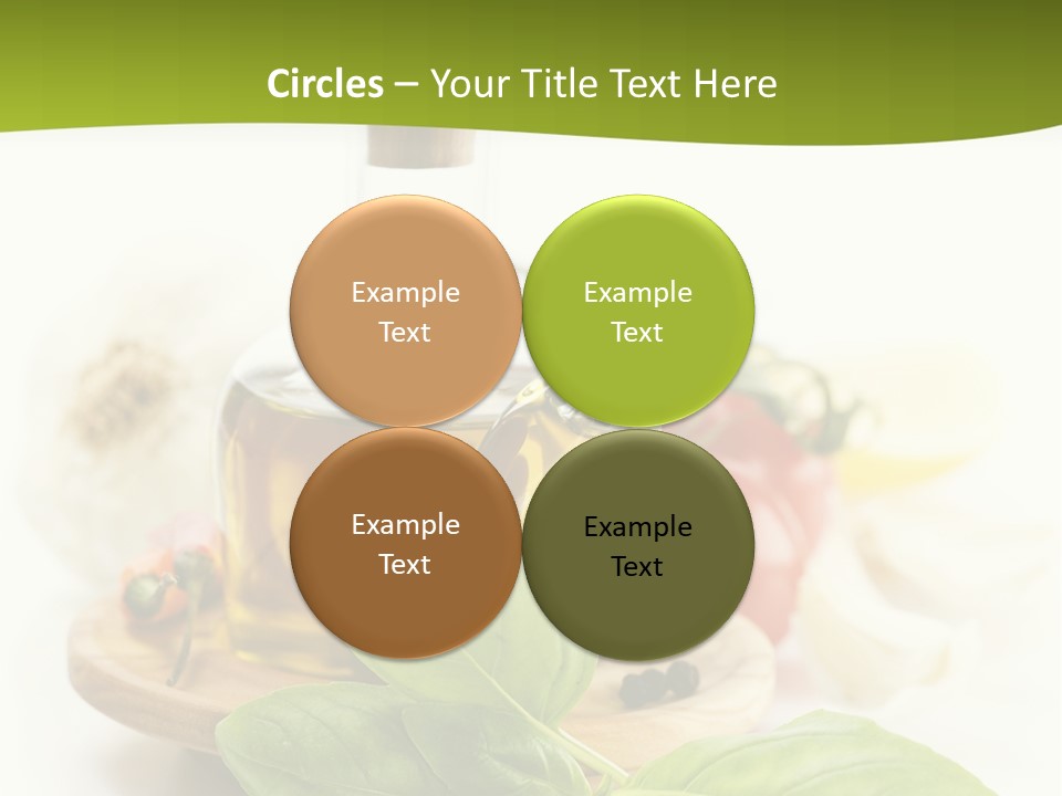 Kitchen Olive Tomato PowerPoint Template