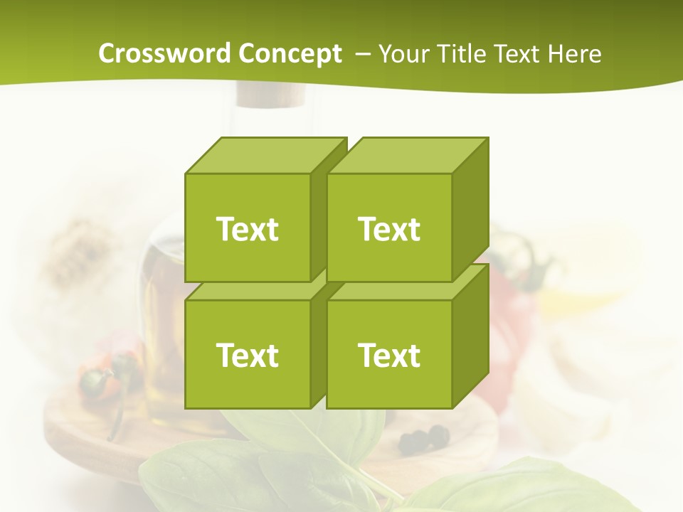 Kitchen Olive Tomato PowerPoint Template