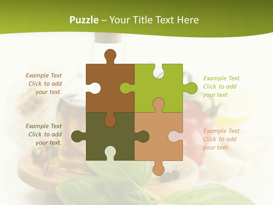 Kitchen Olive Tomato PowerPoint Template