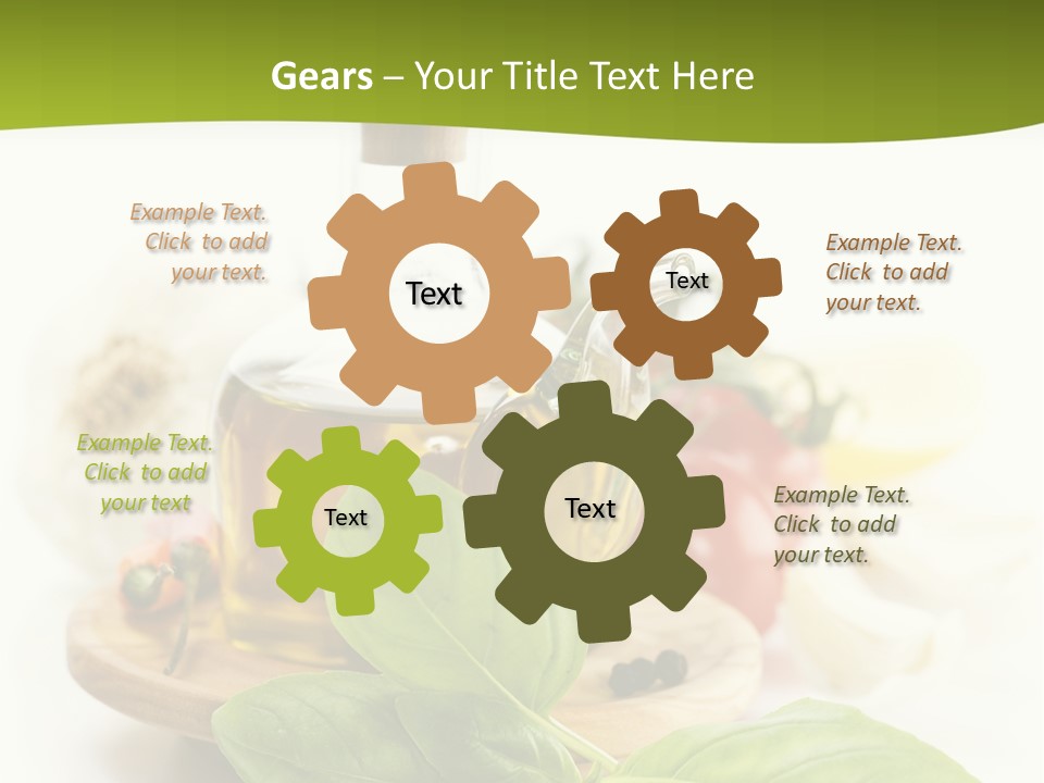 Kitchen Olive Tomato PowerPoint Template