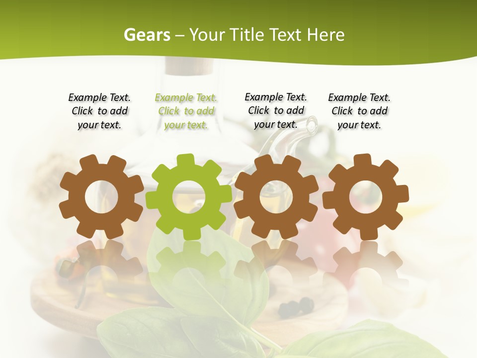 Kitchen Olive Tomato PowerPoint Template