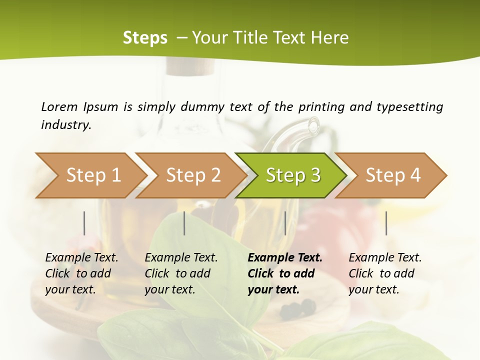 Kitchen Olive Tomato PowerPoint Template