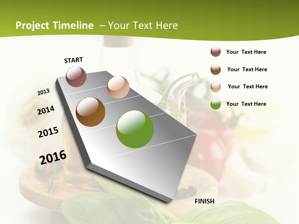 Kitchen Olive Tomato PowerPoint Template