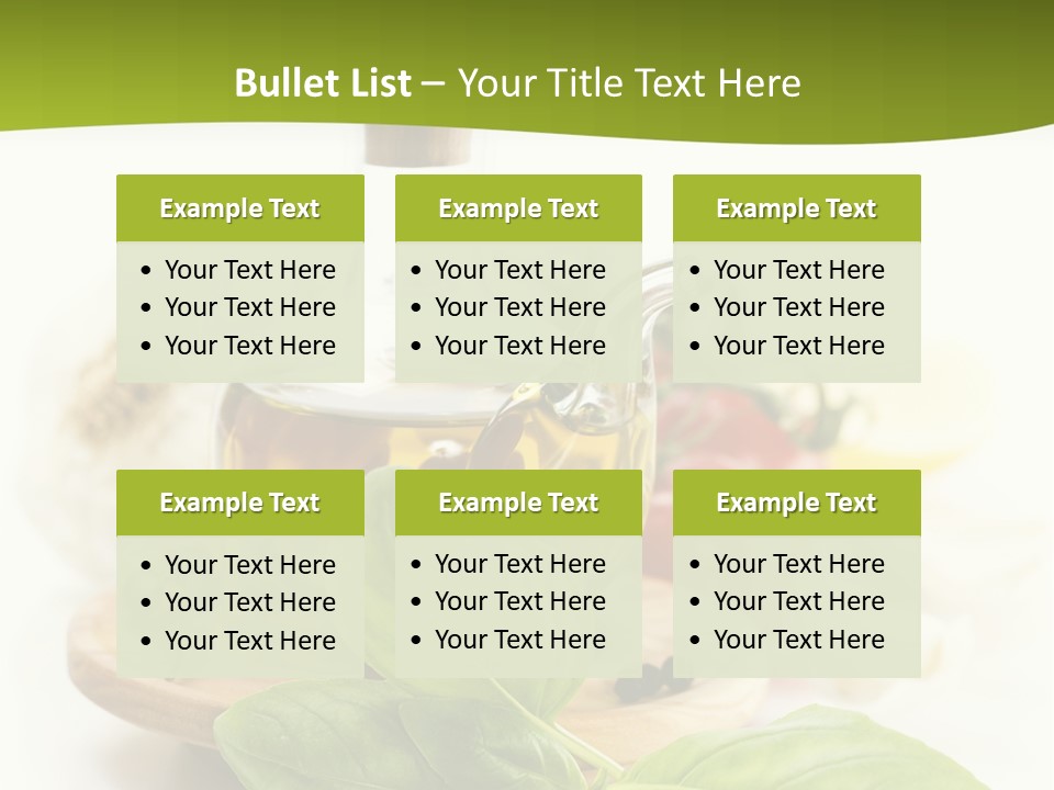 Kitchen Olive Tomato PowerPoint Template