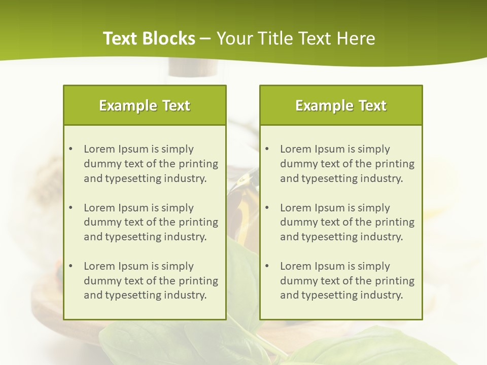 Kitchen Olive Tomato PowerPoint Template