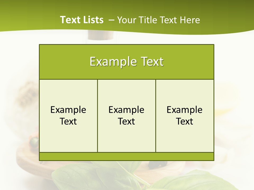 Kitchen Olive Tomato PowerPoint Template