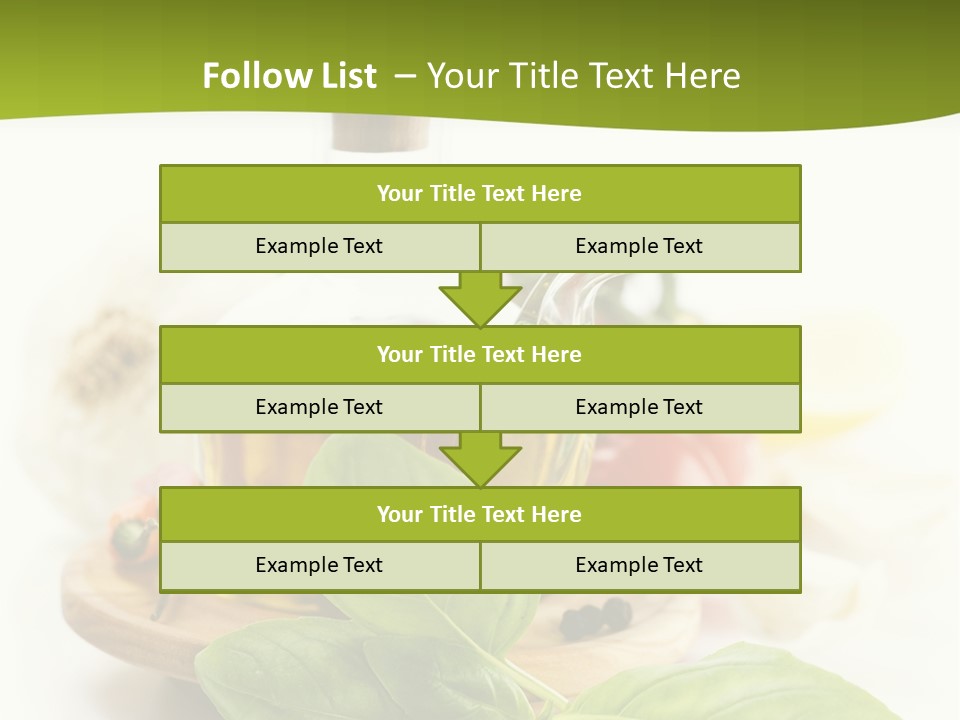 Kitchen Olive Tomato PowerPoint Template