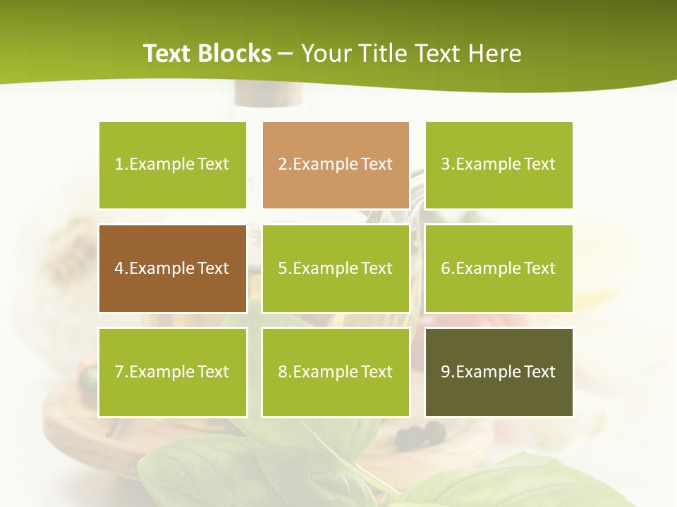 Kitchen Olive Tomato PowerPoint Template