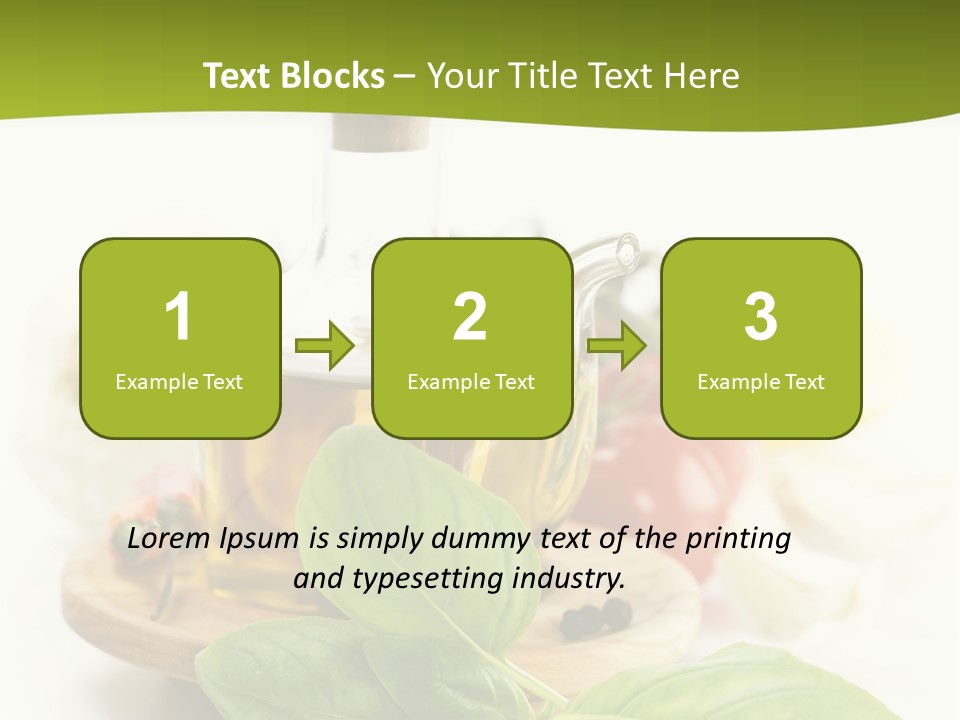 Kitchen Olive Tomato PowerPoint Template
