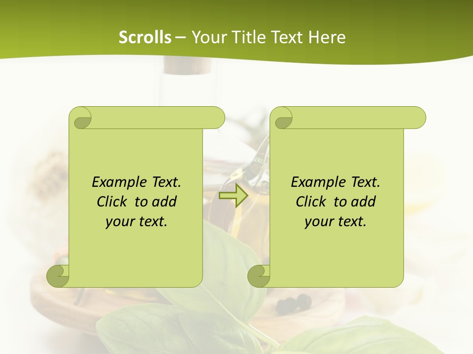 Kitchen Olive Tomato PowerPoint Template