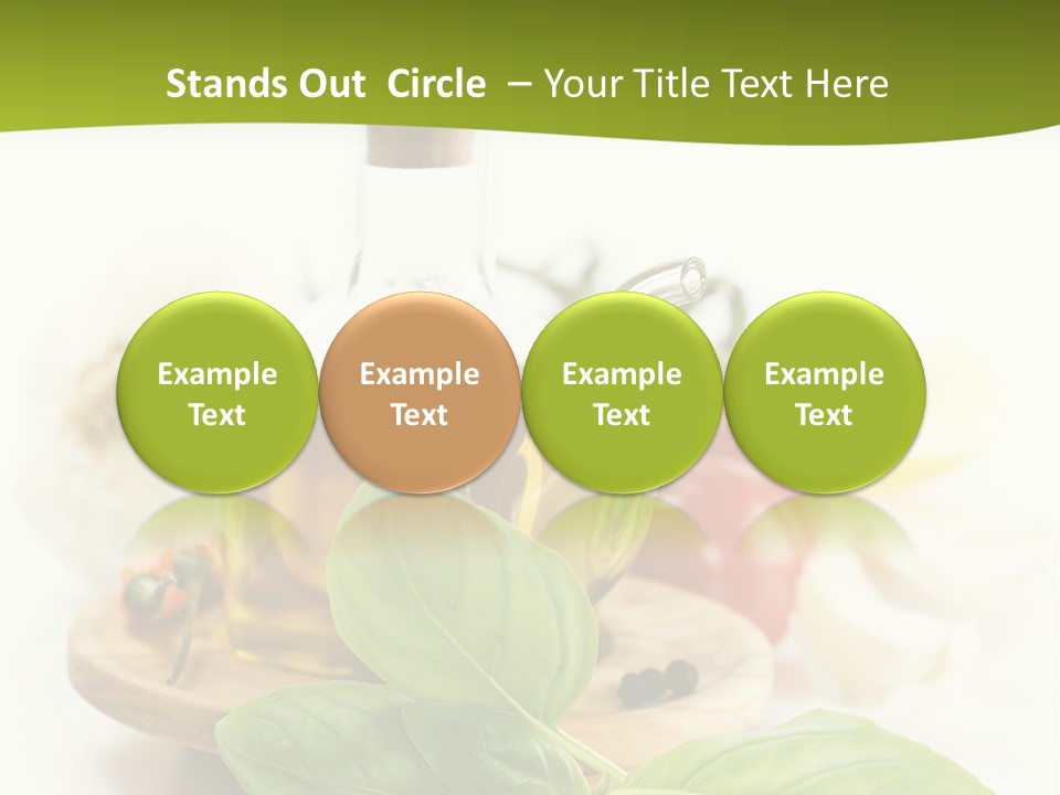 Kitchen Olive Tomato PowerPoint Template