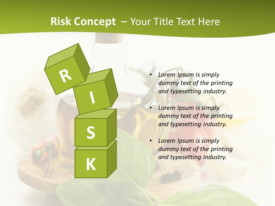 Kitchen Olive Tomato PowerPoint Template