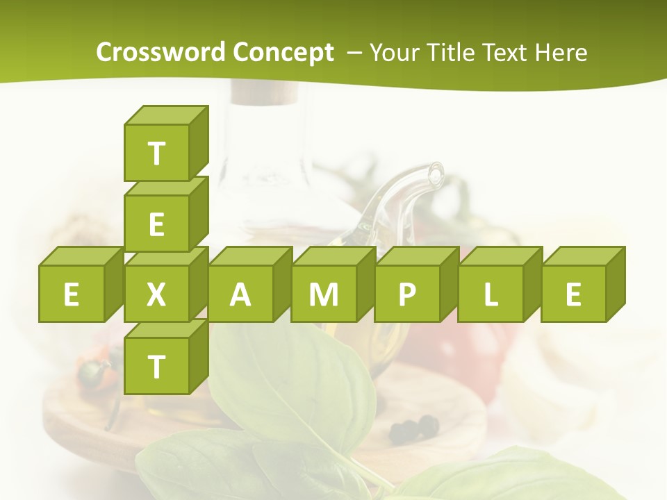 Kitchen Olive Tomato PowerPoint Template