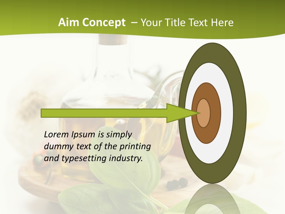 Kitchen Olive Tomato PowerPoint Template