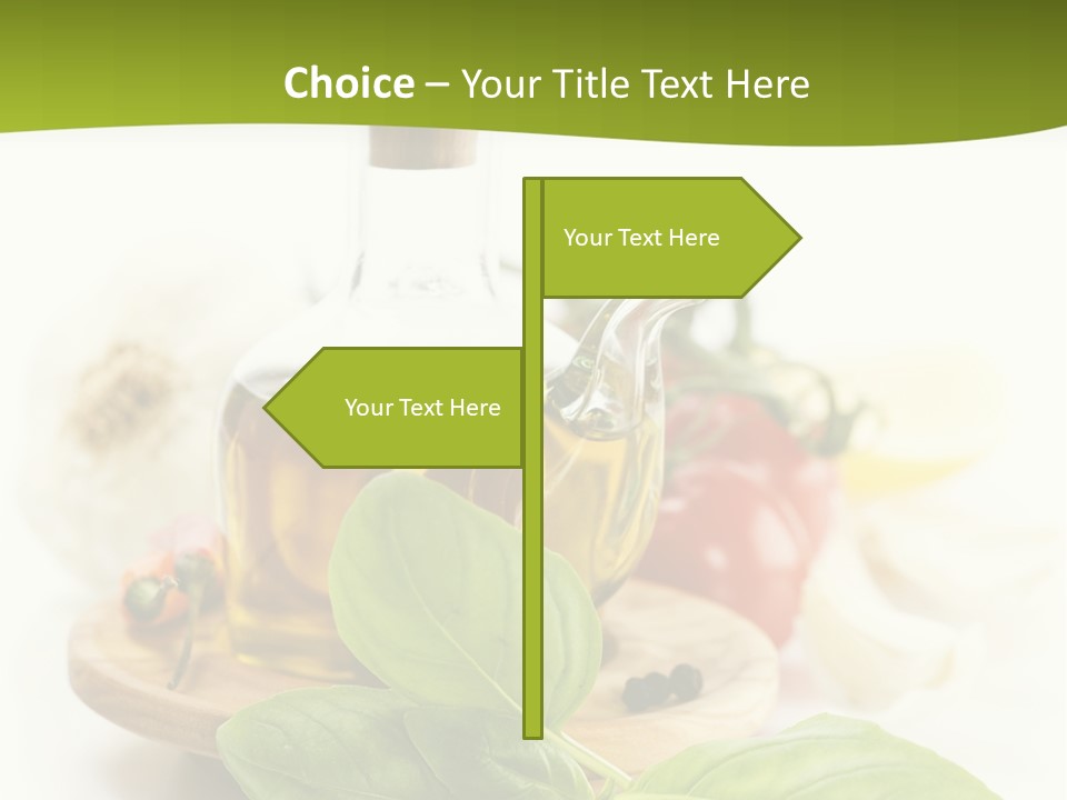 Kitchen Olive Tomato PowerPoint Template