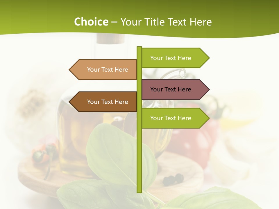 Kitchen Olive Tomato PowerPoint Template