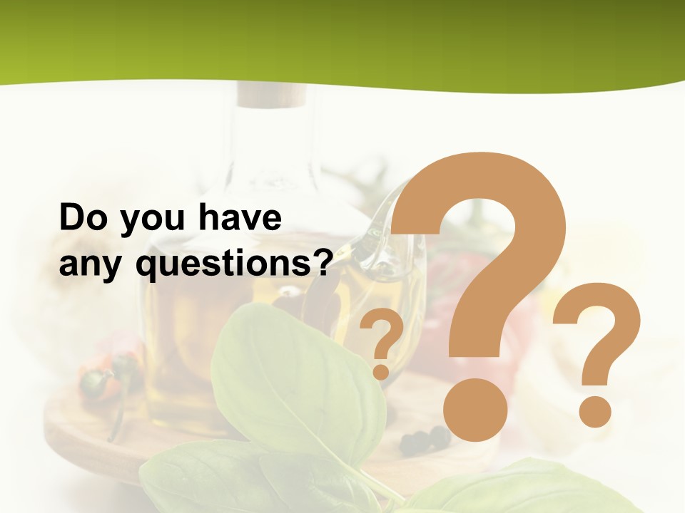 Kitchen Olive Tomato PowerPoint Template