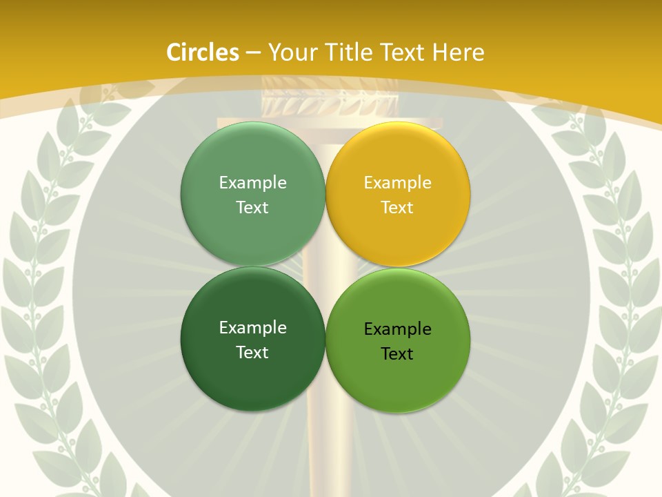 Emblem Badge Freedom PowerPoint Template