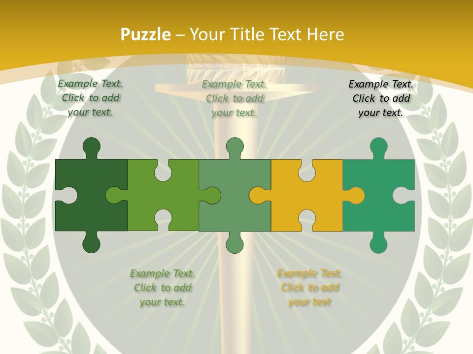 Emblem Badge Freedom PowerPoint Template