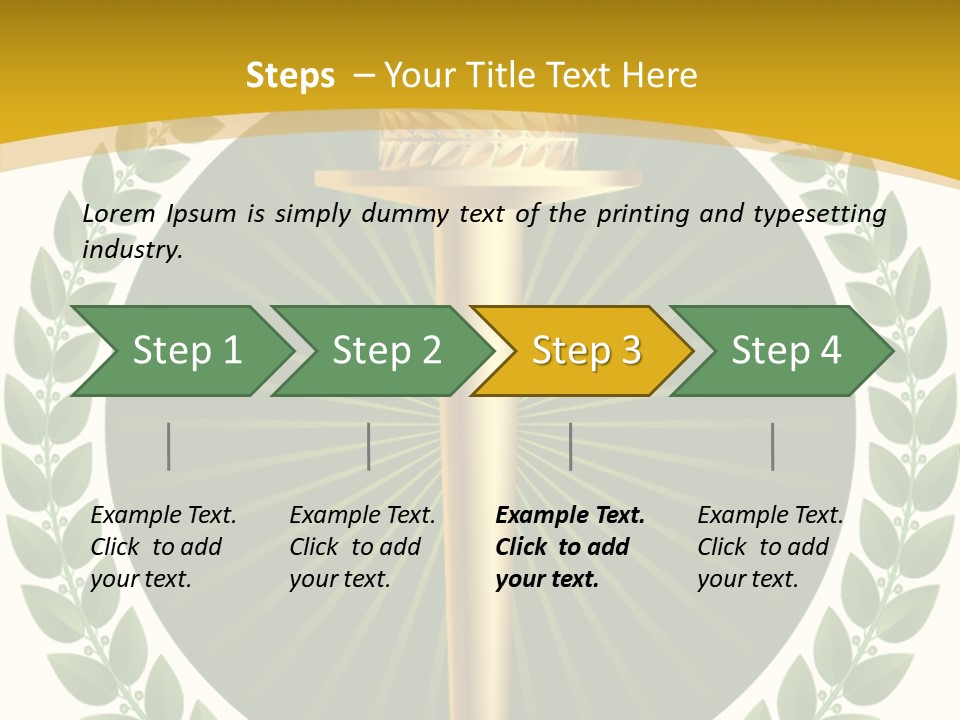 Emblem Badge Freedom PowerPoint Template