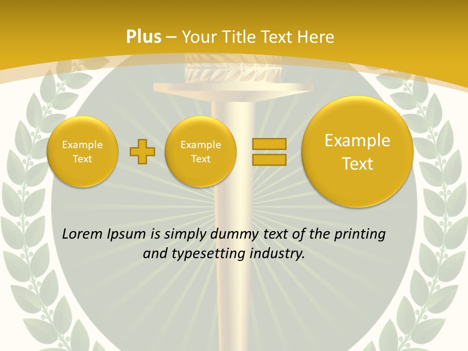 Emblem Badge Freedom PowerPoint Template
