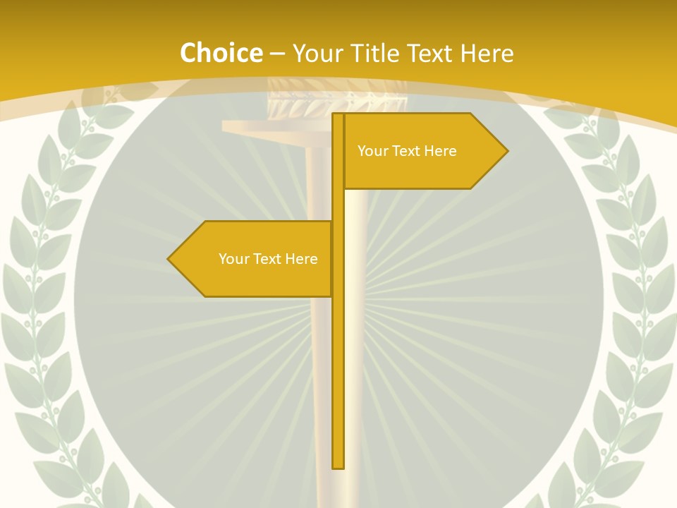 Emblem Badge Freedom PowerPoint Template