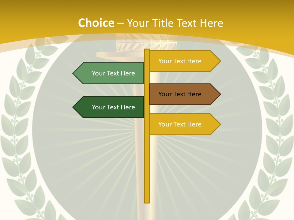 Emblem Badge Freedom PowerPoint Template