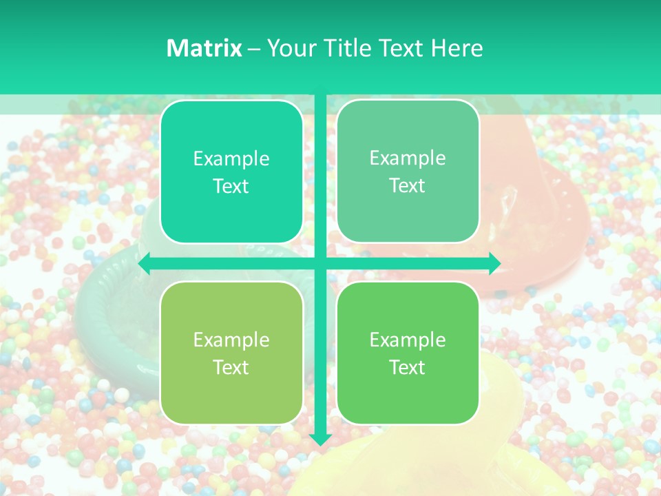 A Group Of Gummy Bears Sitting On Top Of A Pile Of Sprinkle PowerPoint Template