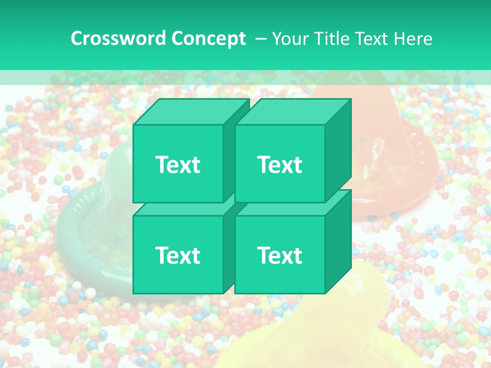 A Group Of Gummy Bears Sitting On Top Of A Pile Of Sprinkle PowerPoint Template