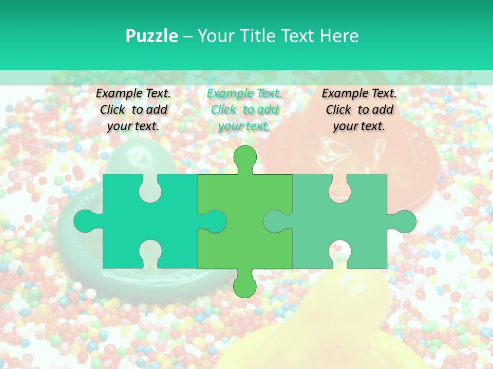 A Group Of Gummy Bears Sitting On Top Of A Pile Of Sprinkle PowerPoint Template