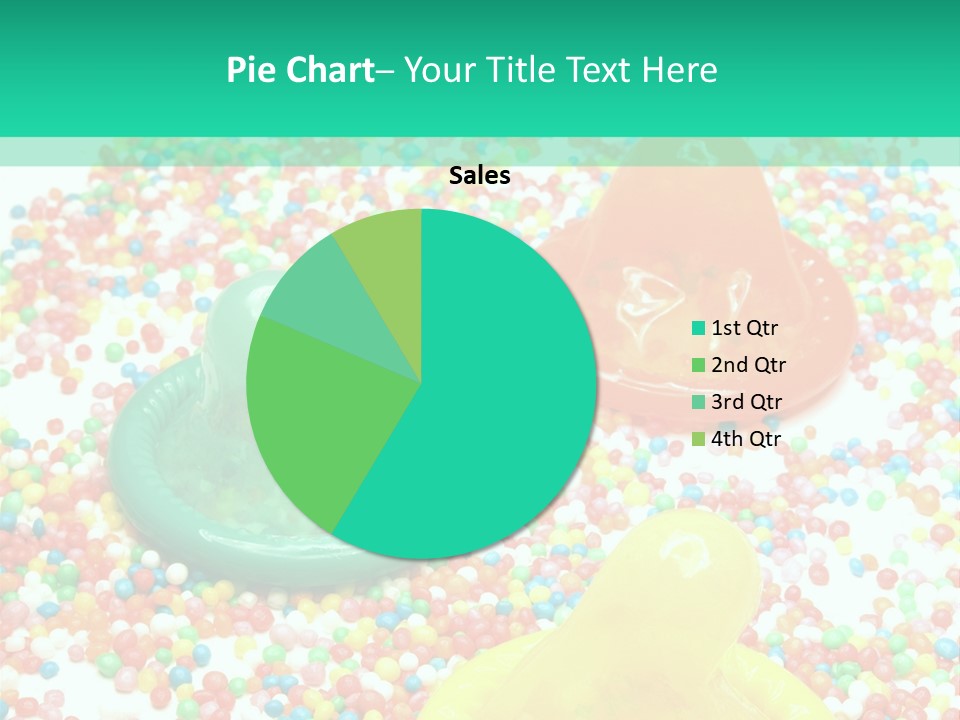 A Group Of Gummy Bears Sitting On Top Of A Pile Of Sprinkle PowerPoint Template