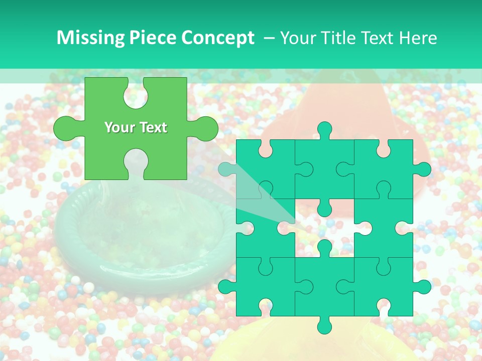 A Group Of Gummy Bears Sitting On Top Of A Pile Of Sprinkle PowerPoint Template