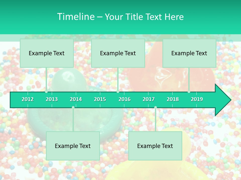 A Group Of Gummy Bears Sitting On Top Of A Pile Of Sprinkle PowerPoint Template