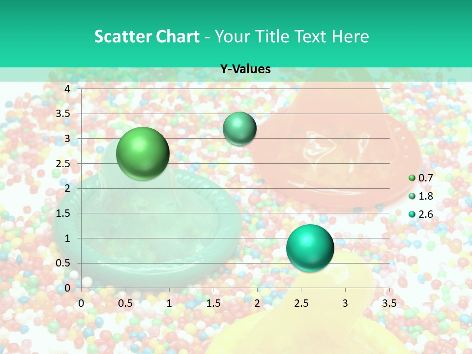 A Group Of Gummy Bears Sitting On Top Of A Pile Of Sprinkle PowerPoint Template